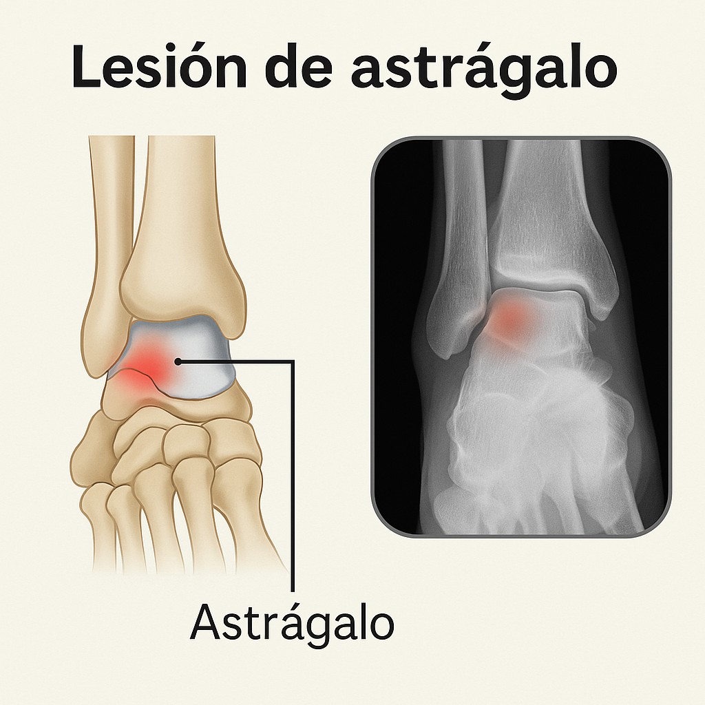 radiografía con lesión de astrálago