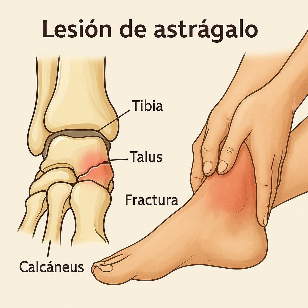 lesión de astrálago