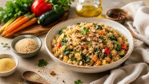 Bowl de arroz con mijo